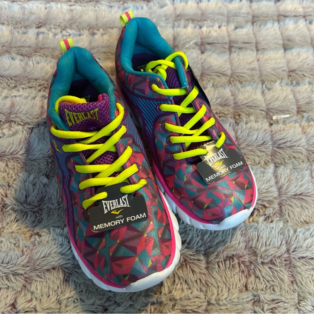 Everlast Yellow and Blue Sneakers Vibrant Design size 3